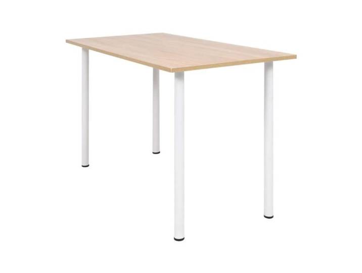 Promo Table de cuisine LMT - Table de salle à manger 120x60x73 cm Chêne et blanc 15 2Kg