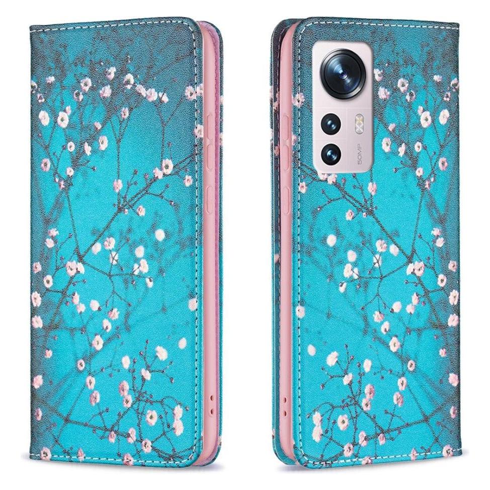 Cover-Discount Xiaomi 12/12X - Flip Case Hülle Blüten (Xiaomi 12, Xiaomi 12X) (101914124F)