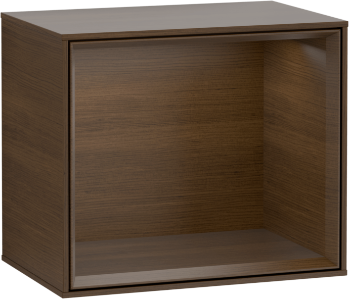Villeroy und Boch Finion Regalmodul F580GNGN 41,8x35,6x27cm, Regal Walnut Veneer, Walnut veneer