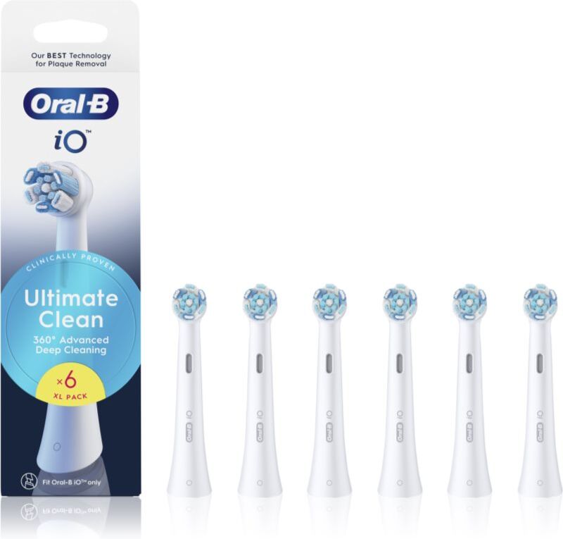 Oral-B iO Ultimate Clean têtes de remplacement pour brosse à dents White 6 pcs