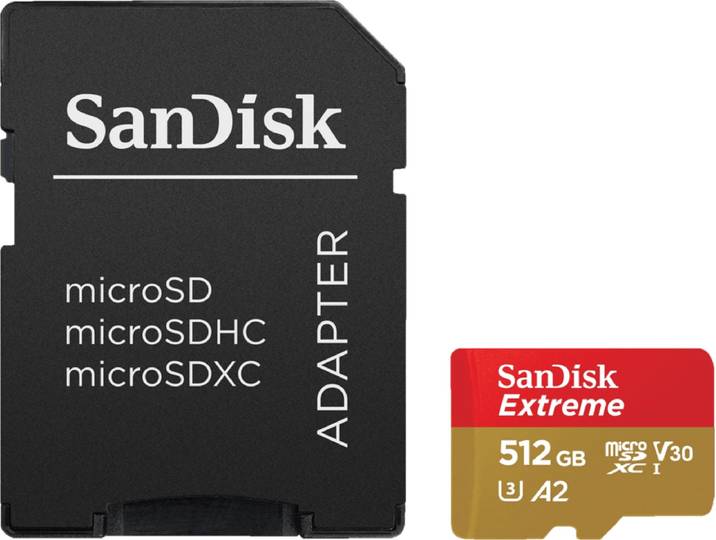 SanDisk MicroSDXC Extreme 512GB 130MB/s