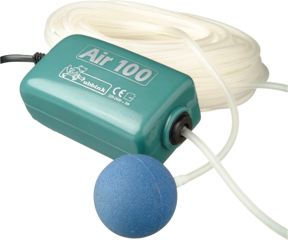 Teichbelüfter UBBINK "Air 100 Indoor", grün, B:15,5cm H:5,5cm T:9,5cm, Belüftungspumpen, Teichbelüfter