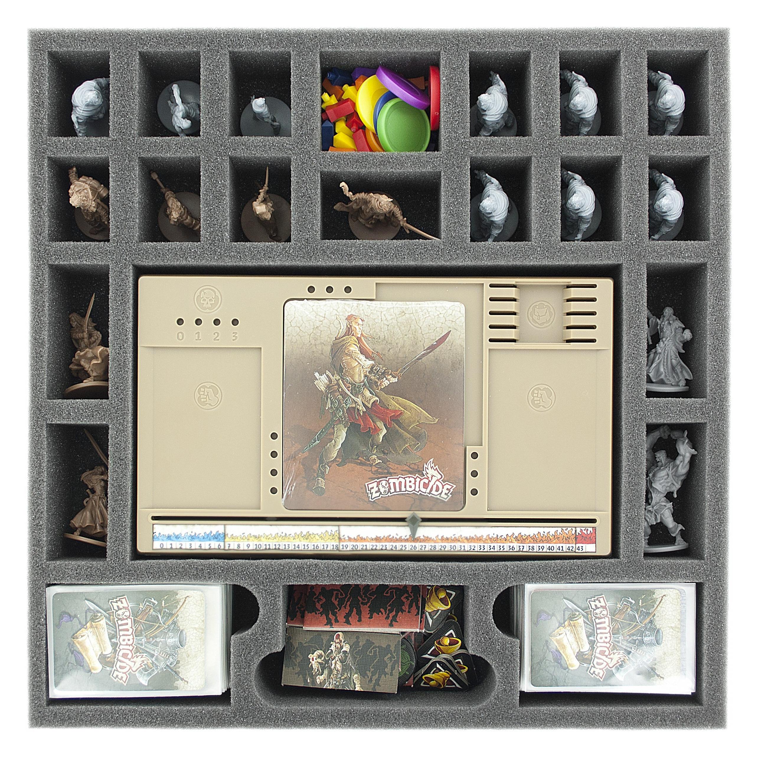 Feldherr AG050ZC08 - 50 mm Schaumstoffeinlage für Zombicide Black Plague (Schaumstoff) (AG050ZC08)