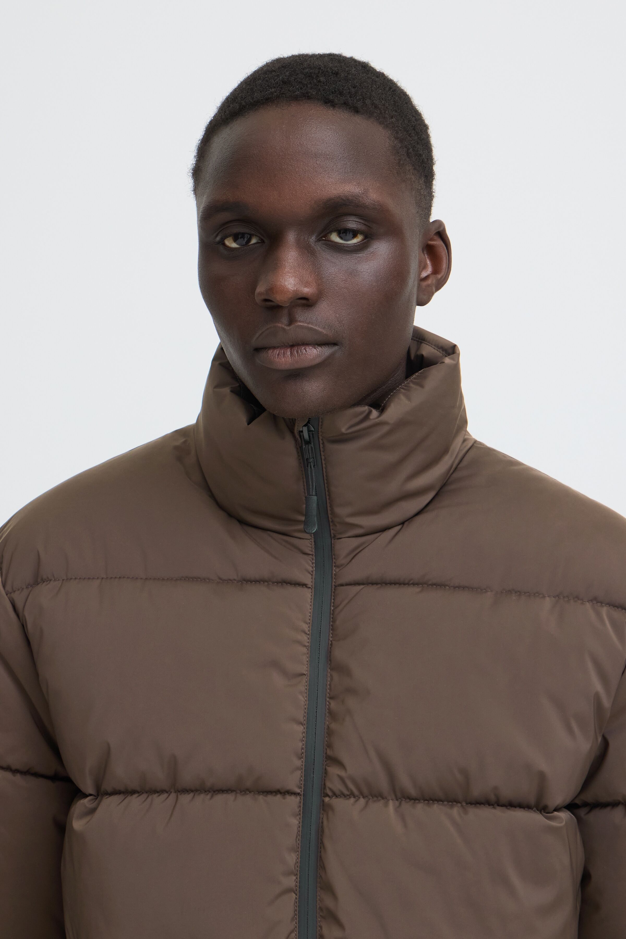 Steppjacke BLEND "BHFERI JKT", Herren, Gr. L, braun (turkish coffee), Web, Obermaterial: 94% Polyester, 6% Elasthan, unifarben, regular fit normal, Bündchen, Jacken Steppjacke, Materialmix, regular fit turkish coffee L