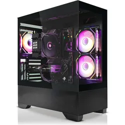 Systemtreff Gaming PC G263201 (1000 GB, 32 GB, Radeon RX 9070), PC, Schwarz