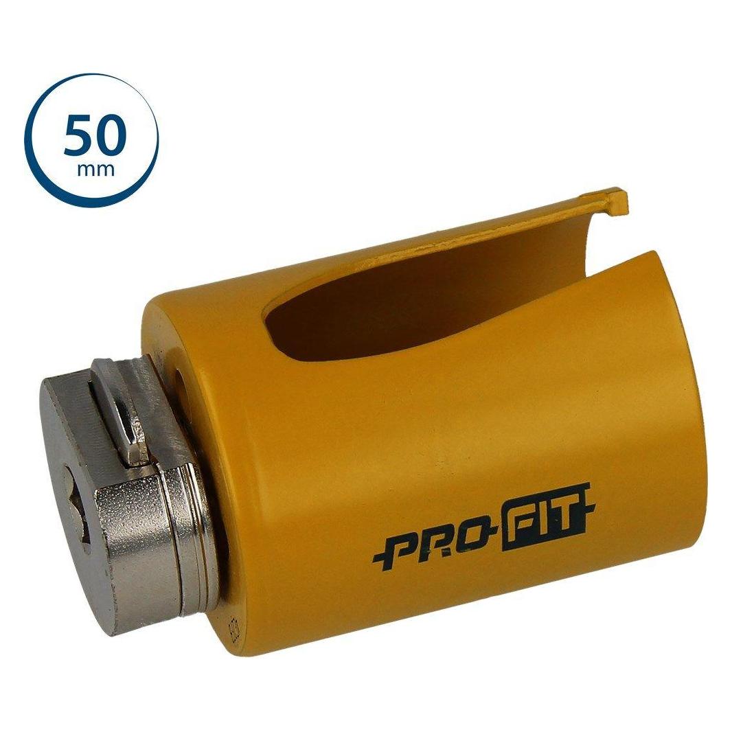 Pro-Fit Multi-Purpose-Lochsäge Ø50mm mit 50mm Nutzlänge - ohne Zentrierbohrer - mit Click&Drill Aufn (50 mm) (35109080050)