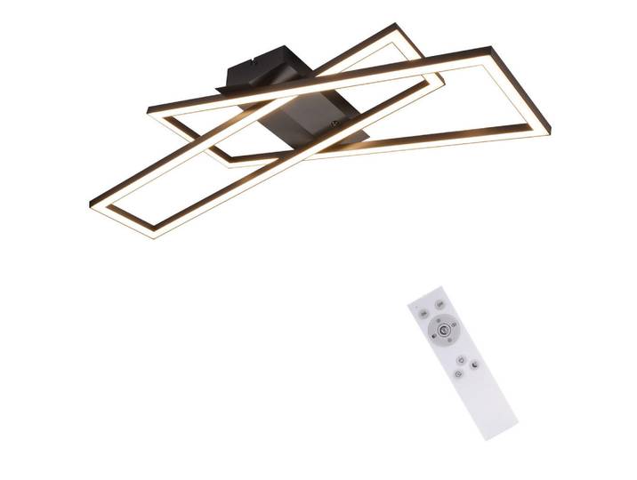 ZMH Led-Deckenleuchte Talsen 22/22/13.5 cm, Schwarz, Metall, LED integrated, 22x13.5x22 cm, Lampen & Leuchten, LED Beleuchtung, LED-Deckenleuchten