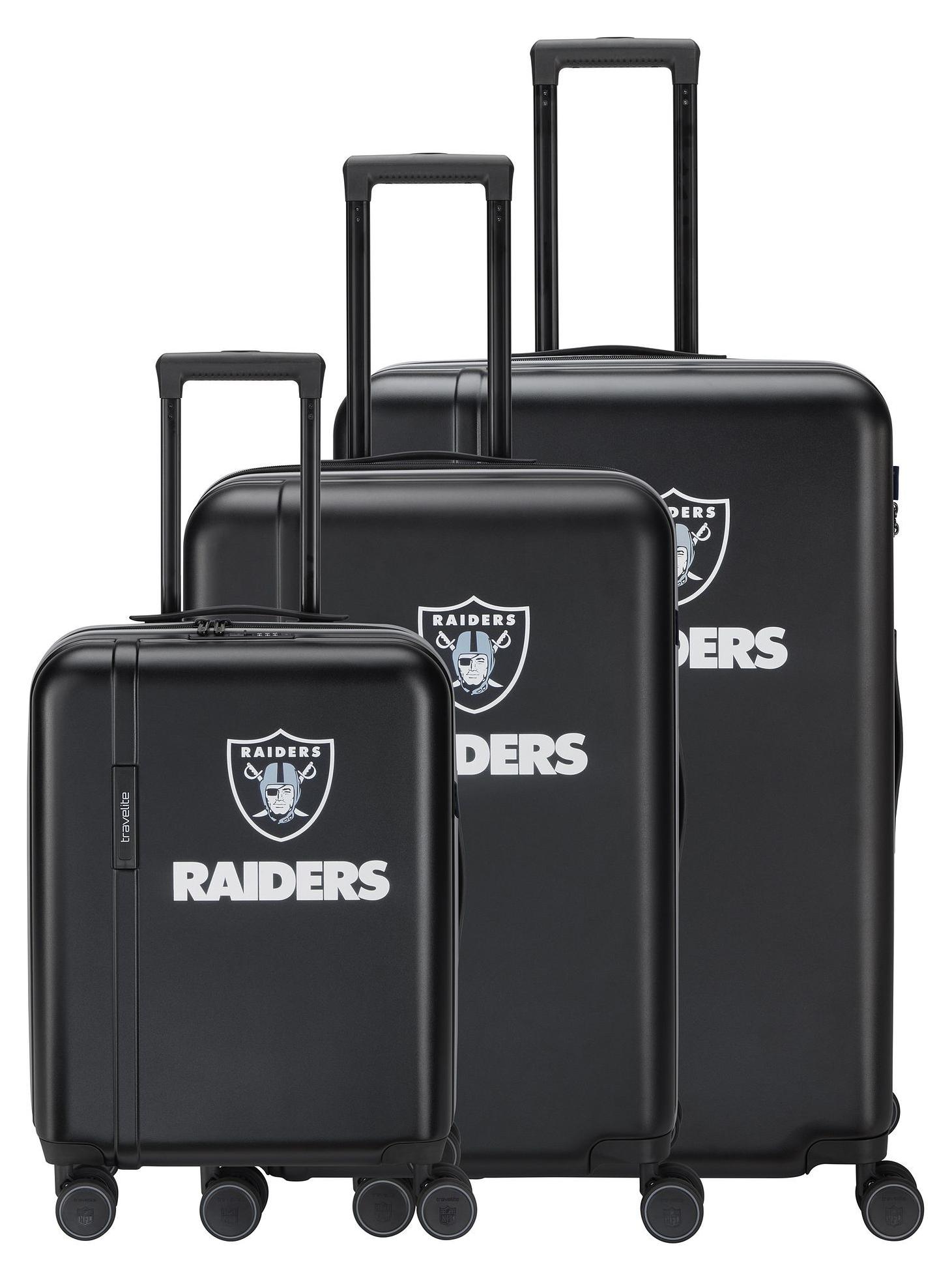 Travelite NFL - 4-Rollen-Trolley Set 3tlg. (Las Vegas Raiders)