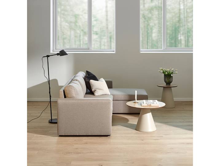 Table basse Riande Ø 65cm Marron/Gris