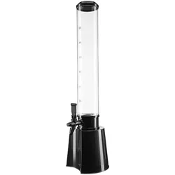 GOURMETmaxx Getränketower 3l - transparent|schwarz