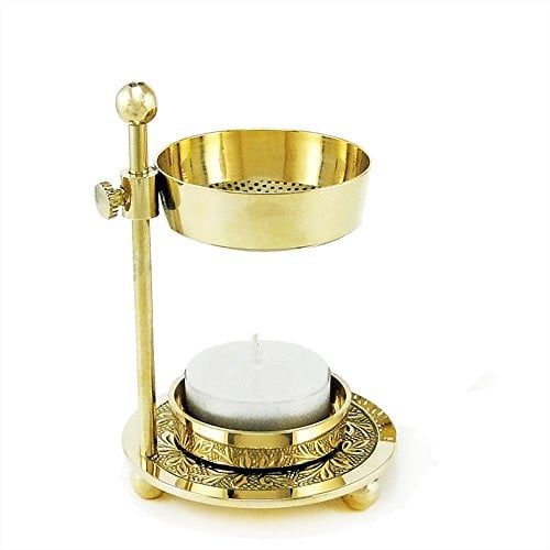NKlaus Handgemaakte Messing Wierookbrander Goud - Tafelmodel