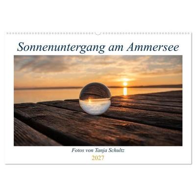 Sonnenuntergang am Ammersee (Wandkalender 2027 DIN A2 quer), CALVENDO Monatskalender