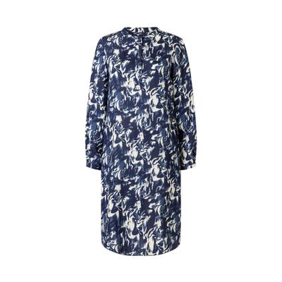 Jerseykleid MAERZ MUENCHEN "Maerz Muenchen 189601 Langarmkleid Damen Bekleidung", Damen, Gr. 38, EURO-Größen, blau, 85% Viskose, 15% Polyamid, Kleider Jerseykleid