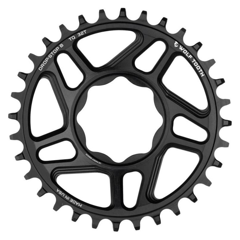 Wolf Tooth TQ Direct Mount Kettenblatt, 12-fach, 30 Z., Drop-Stop ST, black (30) (TQ-30-ST)