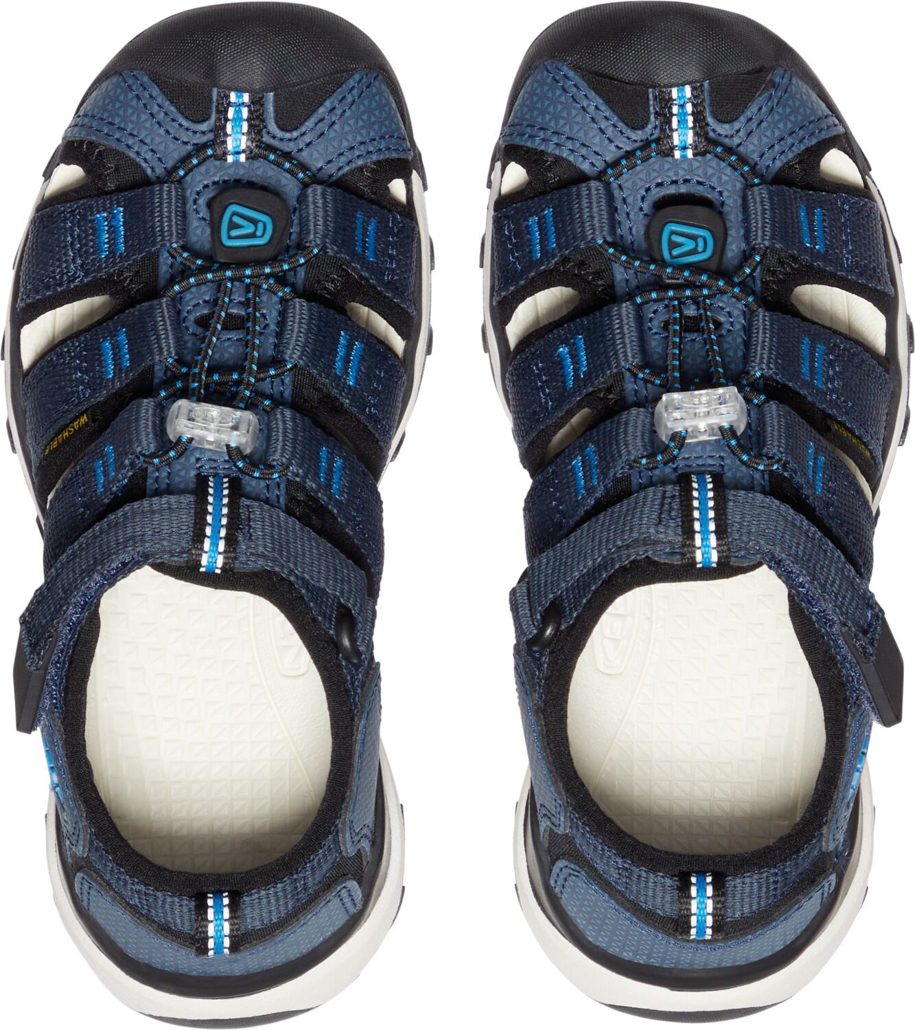 Sandale KEEN "NEWPORT NEO H2", Mädchen, Gr. 30, blau (blau nights, brilliant blau), Synthetik, Schuhe Sandale blau nights, brilliant blau 30