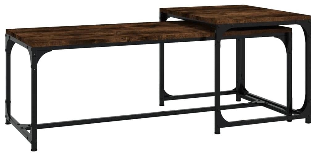 Salontafel Set van 2 met Industriële Uitstraling