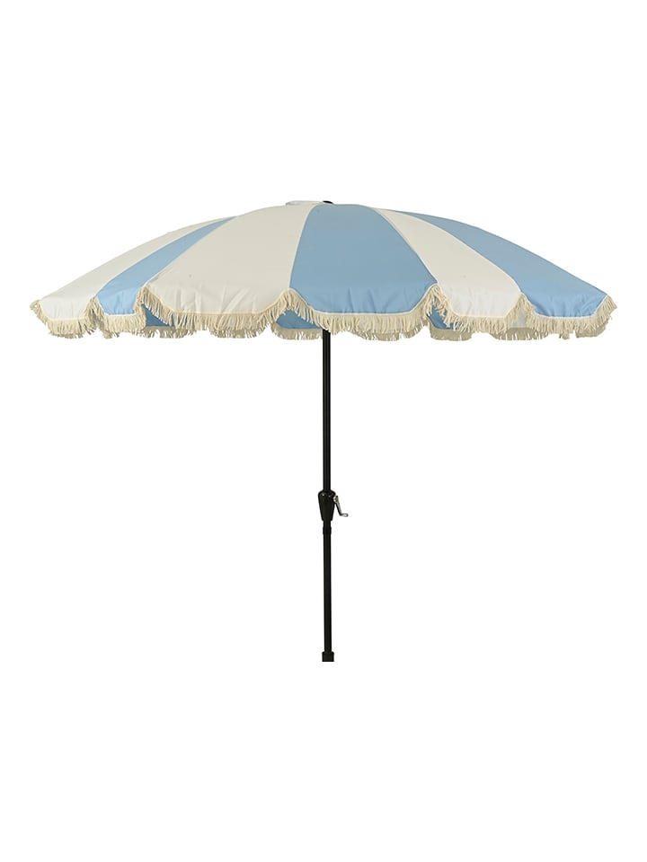 Kaeming Sonnenschirm in Hellblau/ Creme - (H)235 x Ø 250 cm - onesize