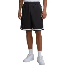 Urban Classics Herren Short Urban Classics Herren Short STRIPES MESH - Relaxed Fit - 00052 blkblkwht - 5XL