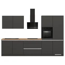 Impuls Küchenzeile IP 3150 Dekor Grau Graphit