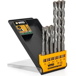 Set mit 6 SDS PLUS Bohrern Diam 6 mm Spezial VITO-STEIN