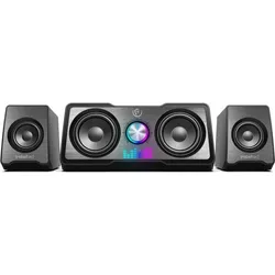 Rebeltec 2.1 ROCK multimedia speakers, PC Lautsprecher, Schwarz
