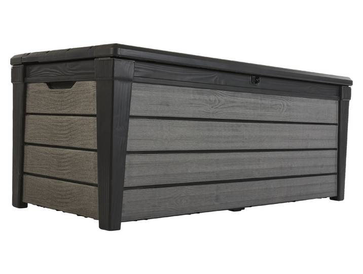 Keter Brushwood Kissenbox, Grau, 455L, 145x69,7x60,3cm