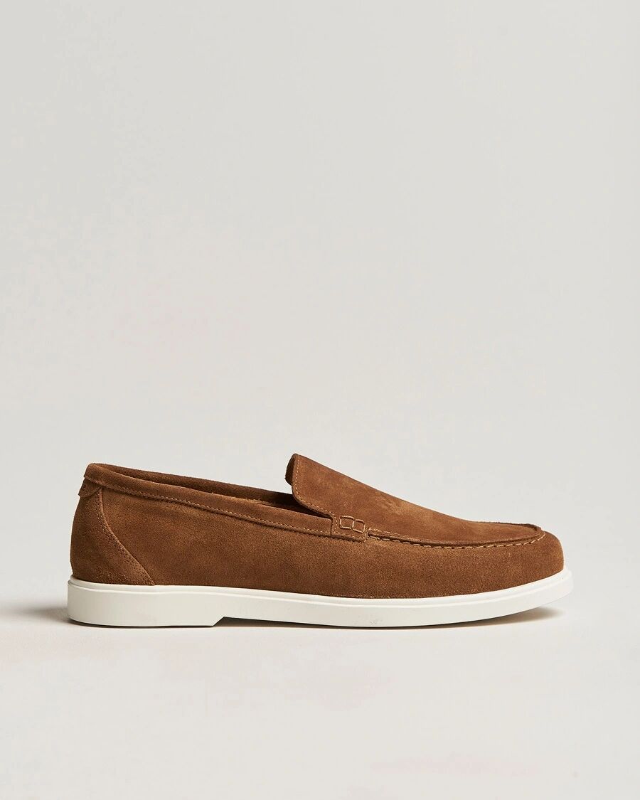 Loake Shoemakers Tuscany Suede Loafer Chestnut