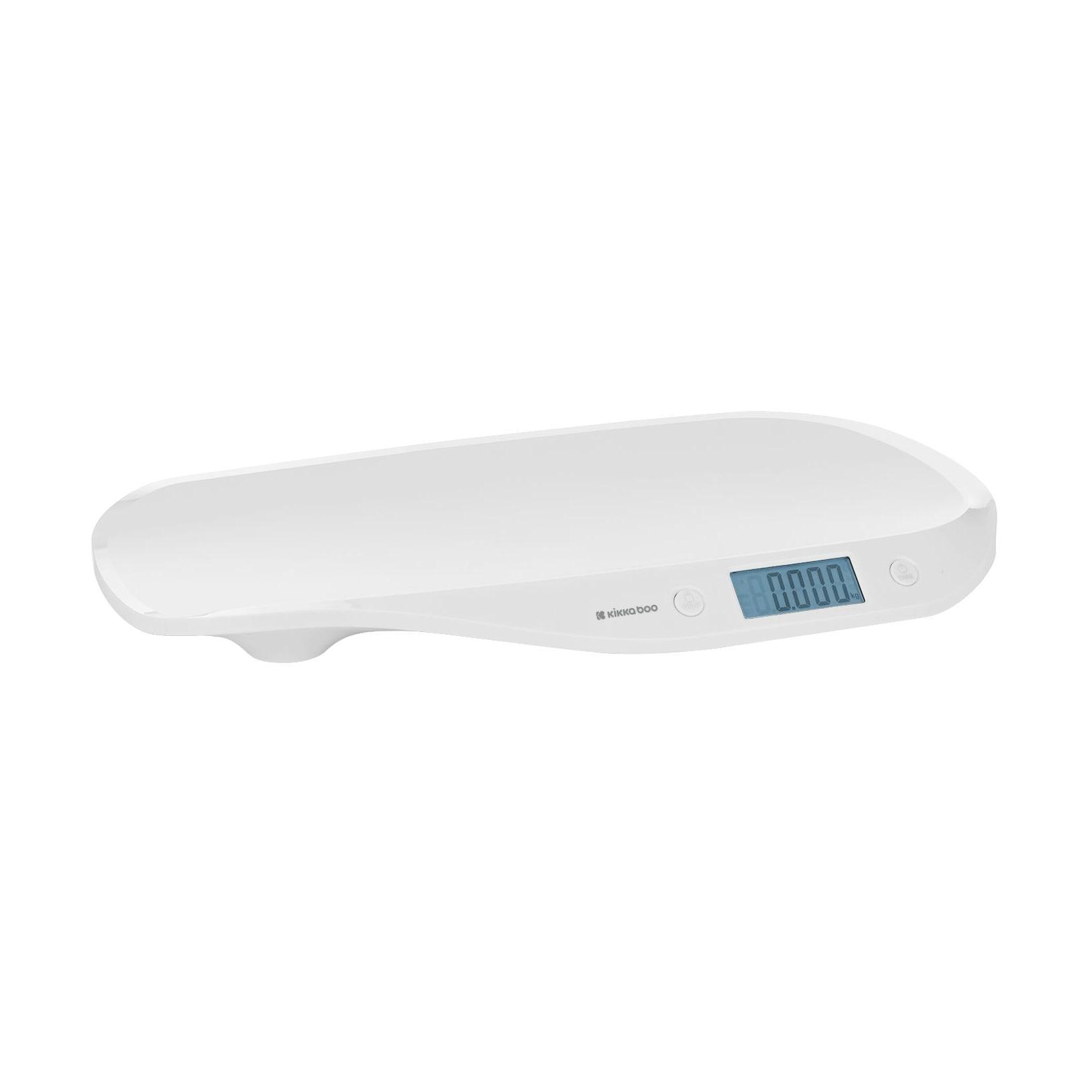 Kikka boo Babywaage Lyra LCD-Display Maßband Anti-Rutsch-Füße Tarafunktion 20 kg weiß