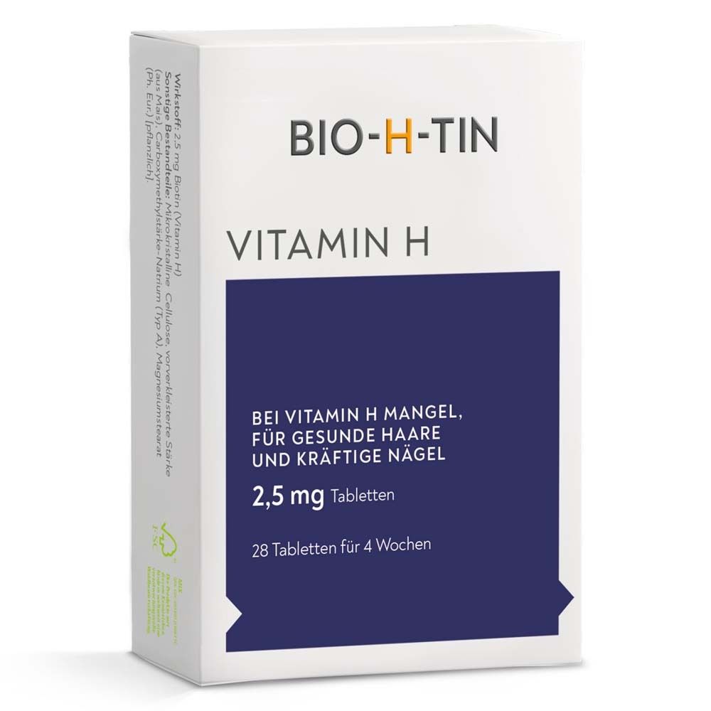 Bio-H-Tin Vitamin H 2,5 mg für 4 Wochen Tabletten 28 St
