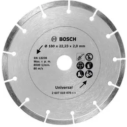 Bosch Zubehör, Sägeblatt, Diamanttrennscheibe für Baumaterial, Ø 180 mm