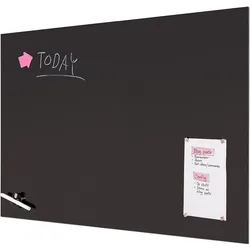 Scritto® Glasboard Schwarz 90 x 60 cm