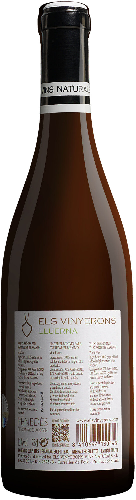 Els Vinyerons Lluerna Xarel.lo 2023 11% Vol. Weißwein Trocken aus Spanien