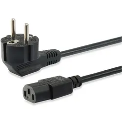 Equip Hochwertiges Netzkabel, C13 auf Schuko, 3,0m