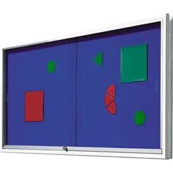 Informationsvitrine V9 mit Klettenstoffrückwand