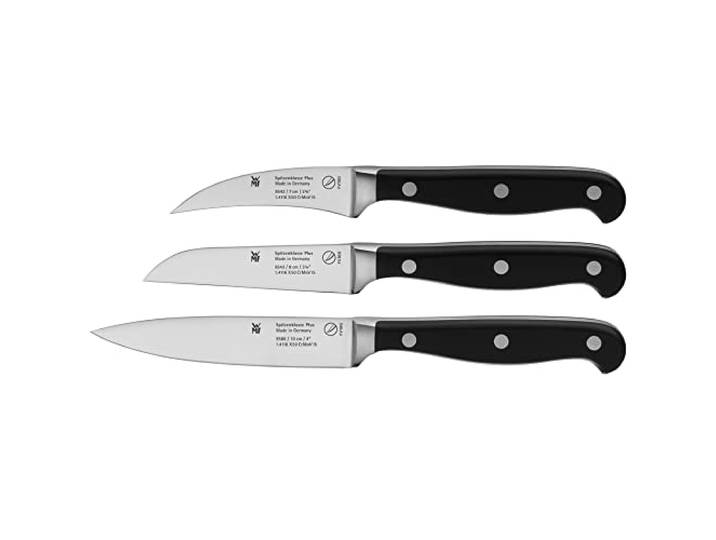 WMF Spitzenklasse Plus Messerset 3teilig, Made in Germany, 3 Messer geschmiedet, Küchenmesser Set, Spezialklingenstahl