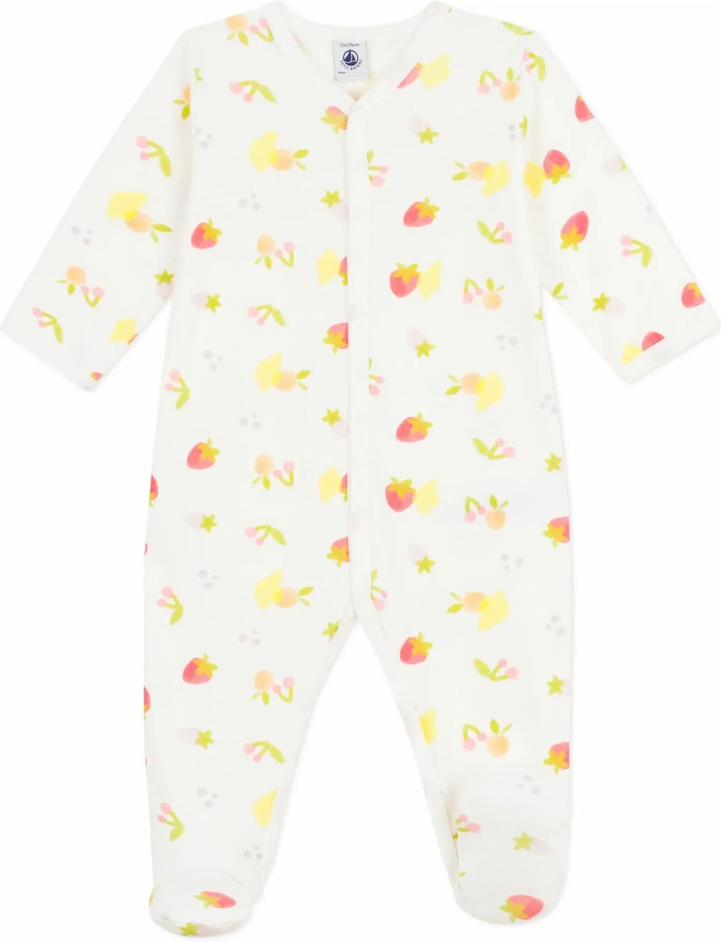 Petit Bateau Pyjama Dors Bien Fruits Ecru 18 mois