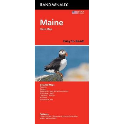 Rand Mcnally: Rand McNally Easy to Read: Maine State Map, Karte von Rand McNally and Company, Rand Mcnally, 978-0-528-02788-8