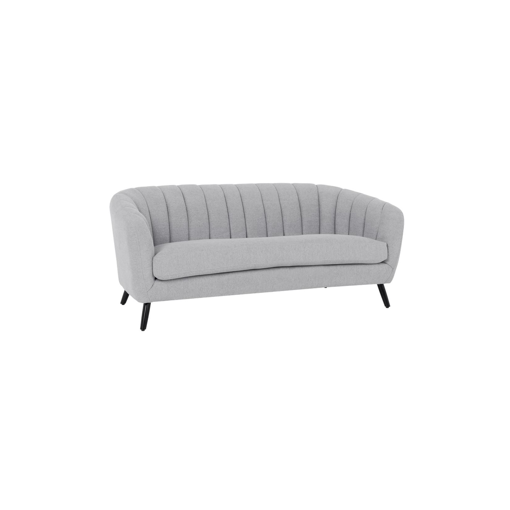 Carmen GRETA 3-Sitzer-Sofa – Hellgrau
