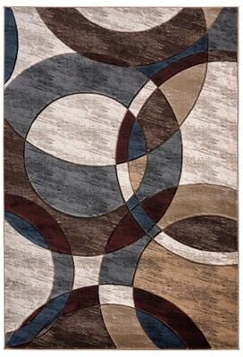 MDA Rugs Orelsi Brown/Grey Polyester Area Rug