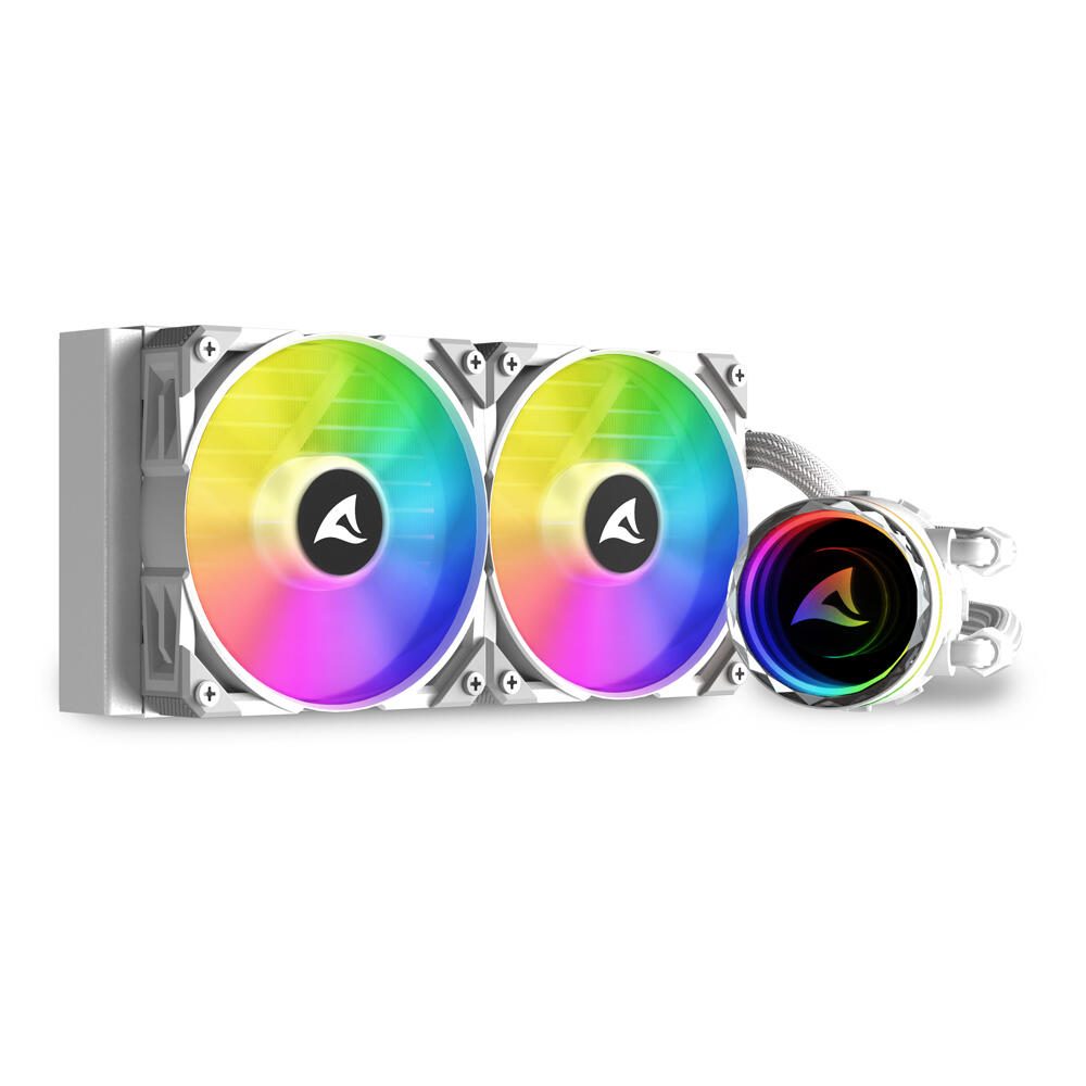Sharkoon S80 RGB - White kompakte All-in-One-Wasserkühlung 4044951038602