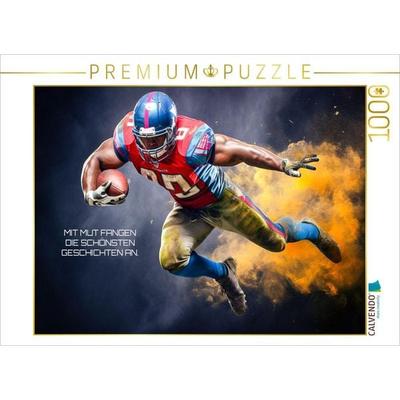 CALVENDO Puzzle Running Back | 1000 Teile Lege-Größe 64x48cm Foto-Puzzle für glückliche Stunden