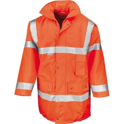 Result Unisex Sicherheitsjacke Warnschutz-Parka R018X fluorescent orange M