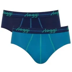 Sloggi 2P For Men Start Midi Blau Baumwolle Medium Herren