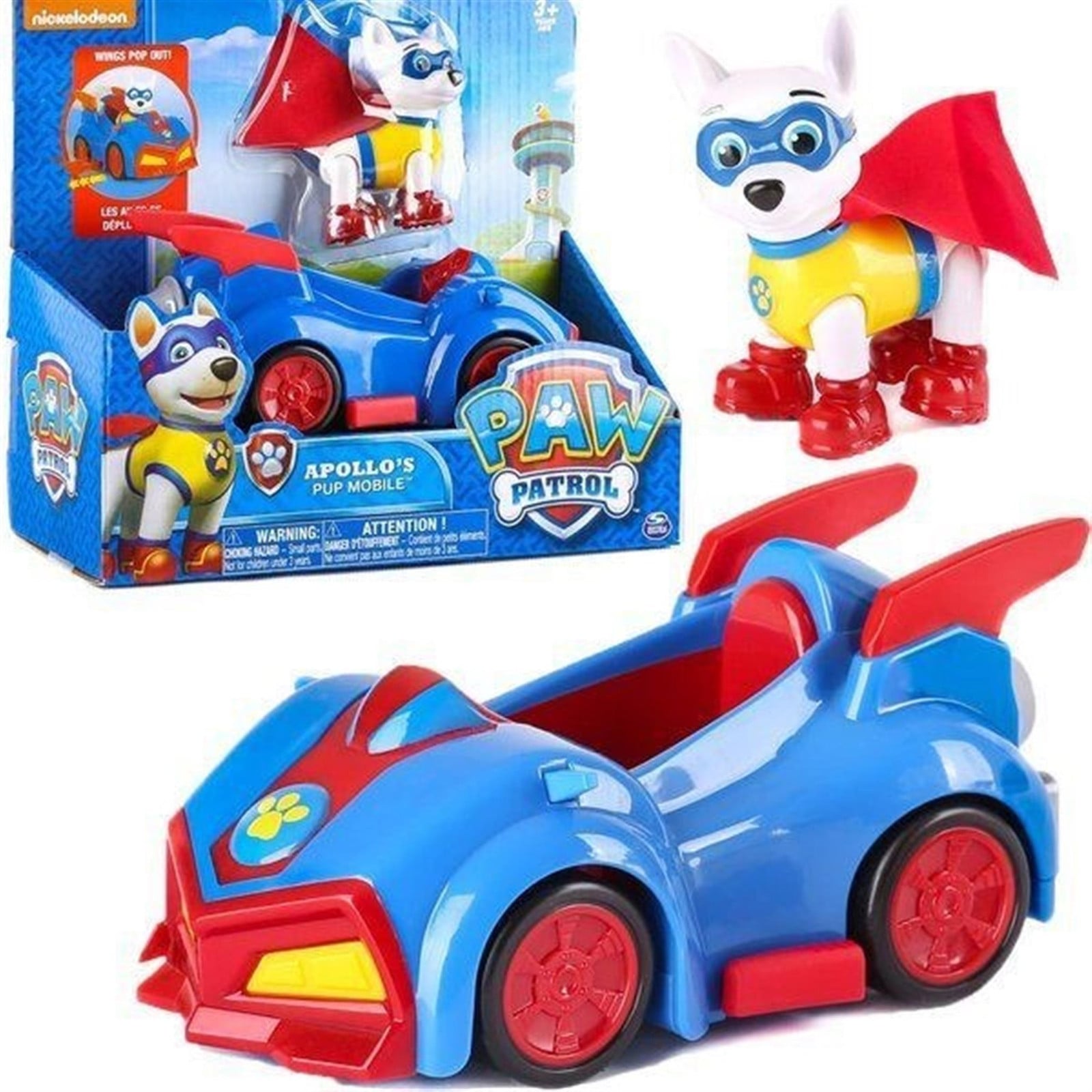 Spin Master Paw Patrol Pup Mobile Apollo voertuig met figuurtje