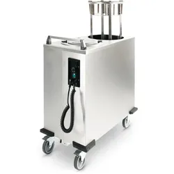 Fahrbarer Tellerwärmer, für runde Teller 240-278 mm (2 Stapel) – Equalizer