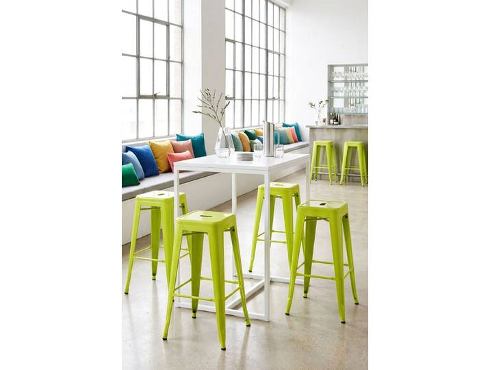 4er Set Torix Hohe Hocker 76 cm - Flore verte