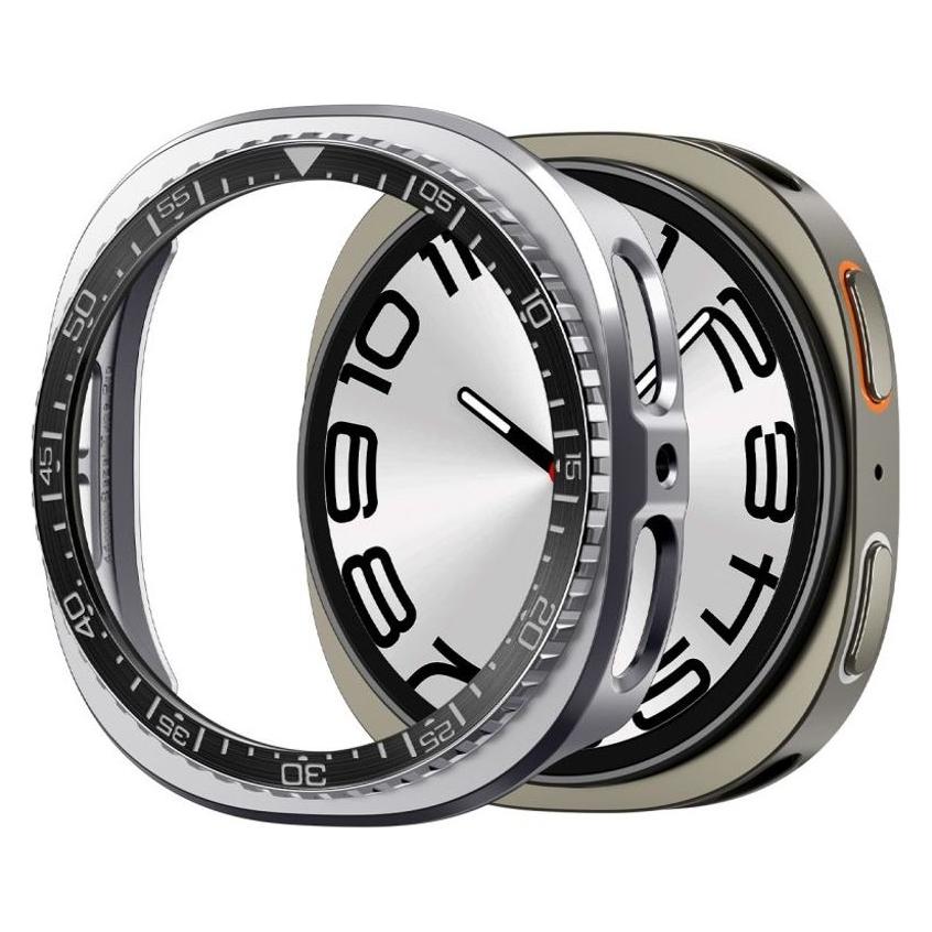 Spigen - Bezel Tune Pro Diver - for Samsung Galaxy Watch8 44mm, Stainless Steel - Black (ACS10010)