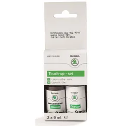 Skoda Lackstift-Set Maple-Braun Metallic (9 ml Lack / 9 ml Klarlack) Farbcode 4Q