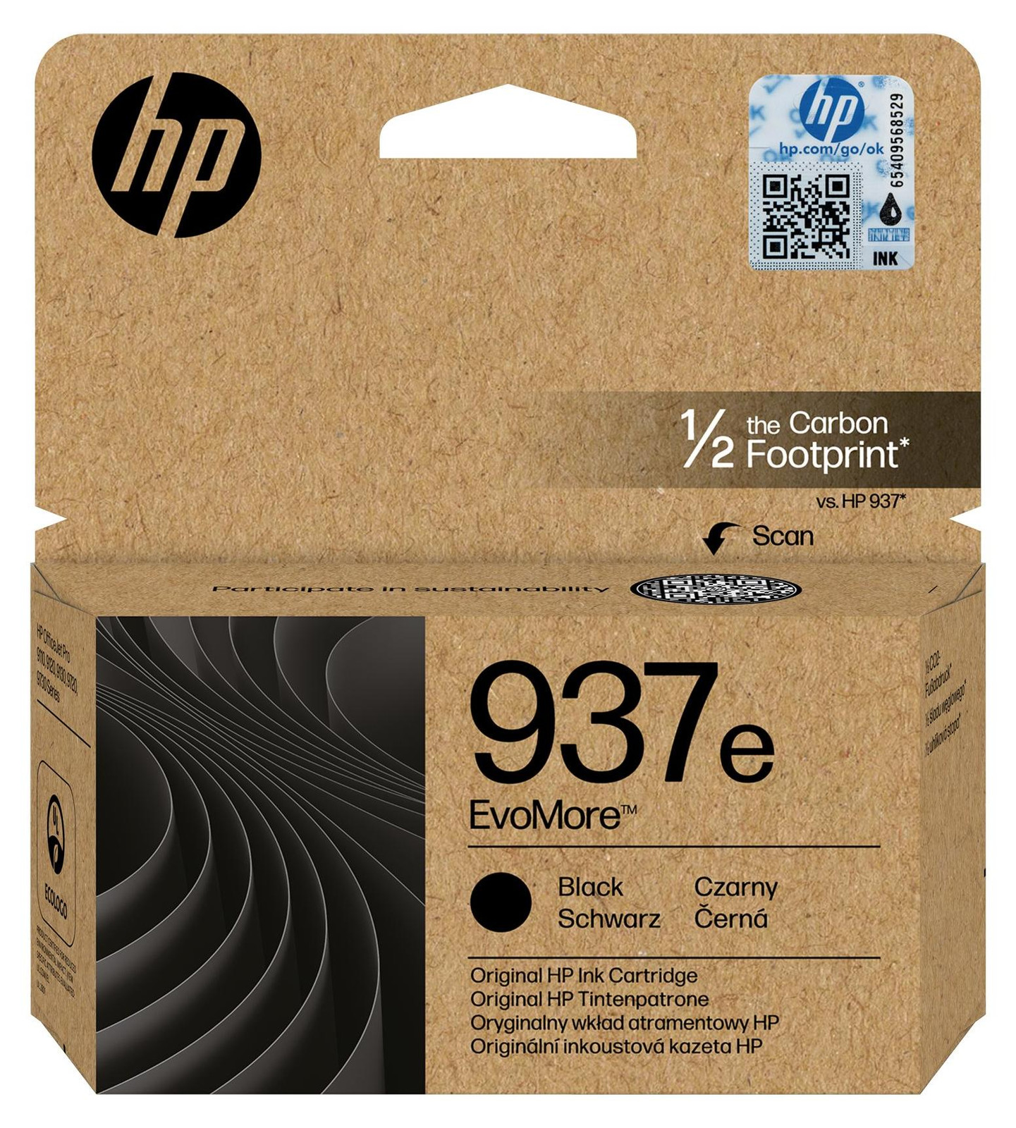 HP 937e EvoMore Inktpatroon - Zwart - Origineel