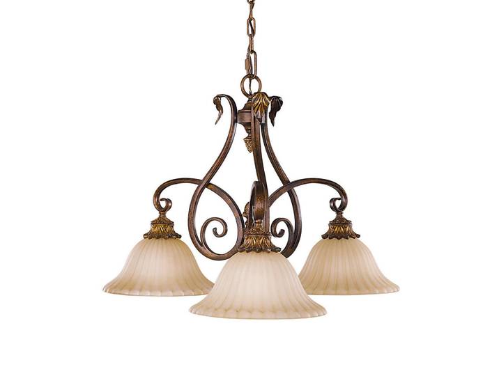 Elstead Lighting Kronleuchter Sonomavalley, Rotbraun, Metall, Glas, 56.5 cm, RoHS, Lampen & Leuchten, Innenbeleuchtung, Hängeleuchten, Kronleuchter